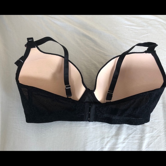 40DDD Extra coverage Black lace bra - Picture 5 of 8